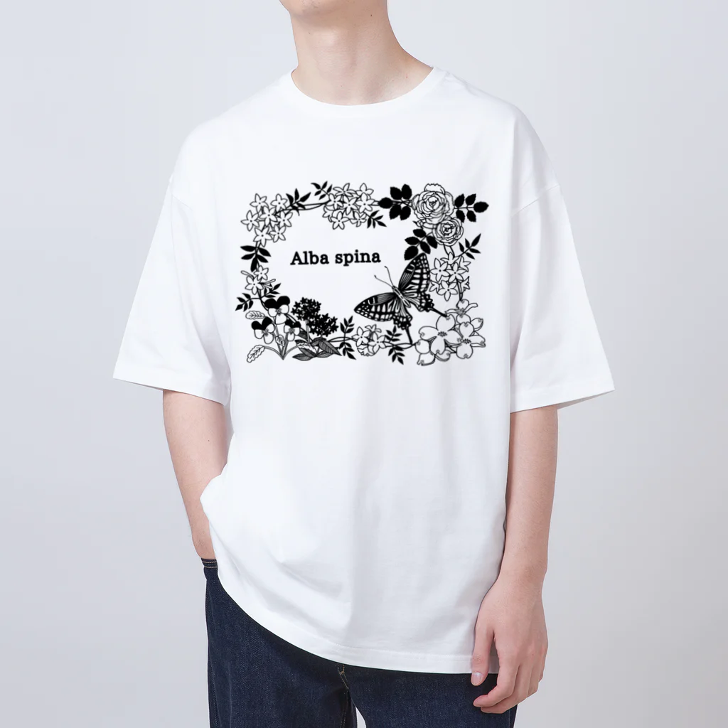 Alba spinaのボタニカル-バタフライ Oversized T-Shirt