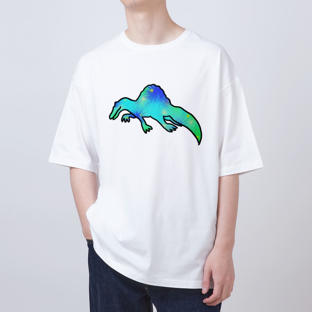 pluのカラフルスピノ❤️💛💚💙💜 Oversized T-Shirt