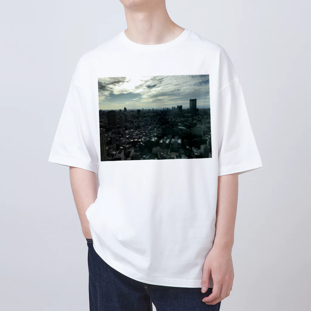 いそがしくてもメシの空の写真シリーズ5 オーバーサイズTシャツ