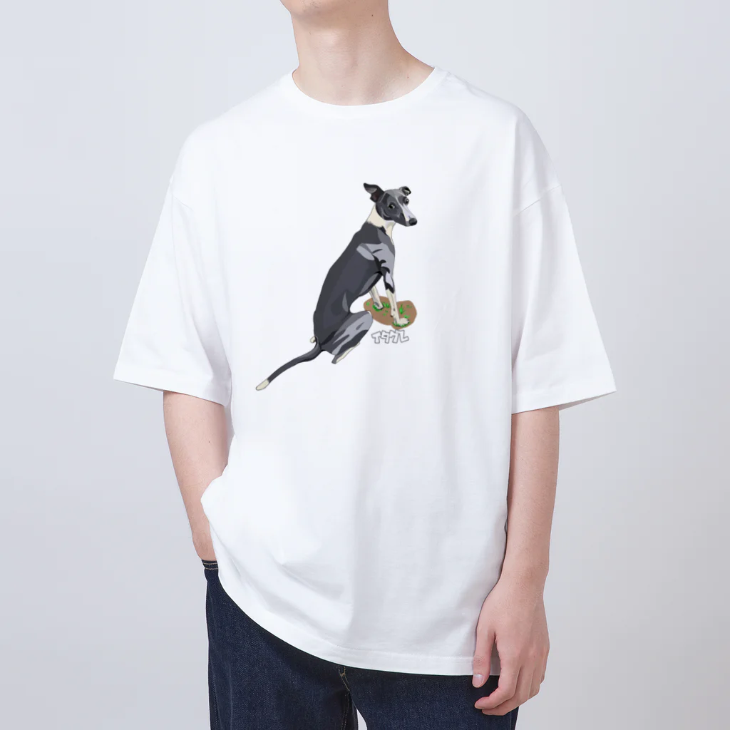 ハデ犬グッズ部門のイタグレ Oversized T-Shirt