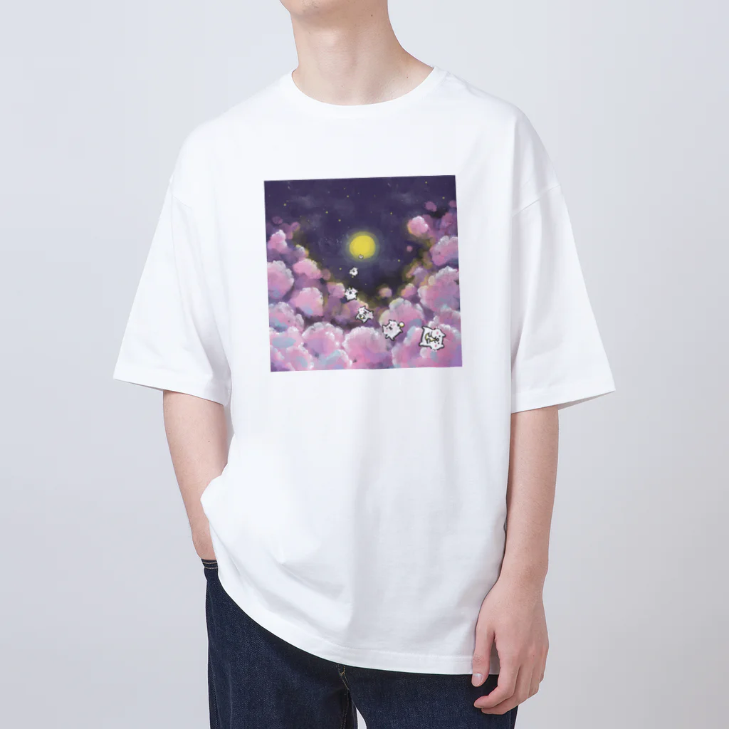 chocosshi shopのつらなりねこ Oversized T-Shirt