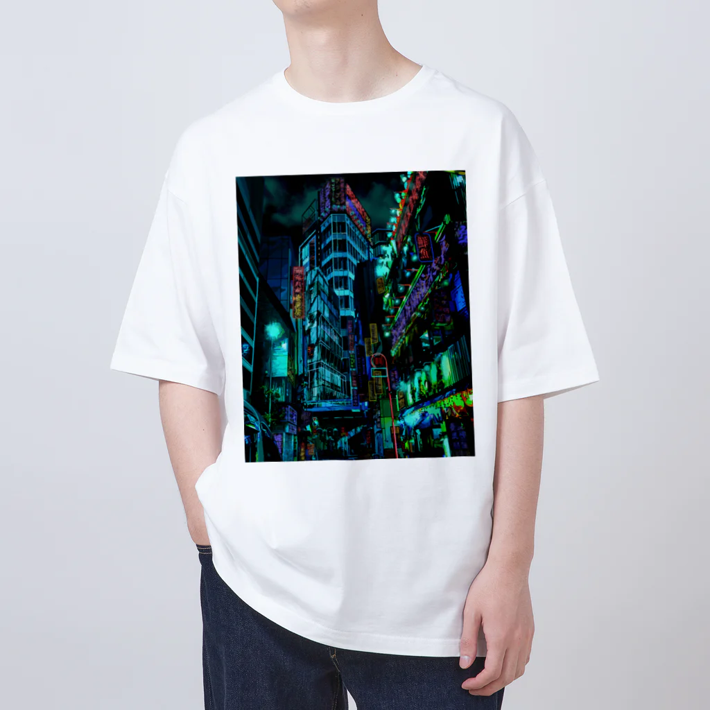 aero_acidのcyberpunk  tokyo Oversized T-Shirt