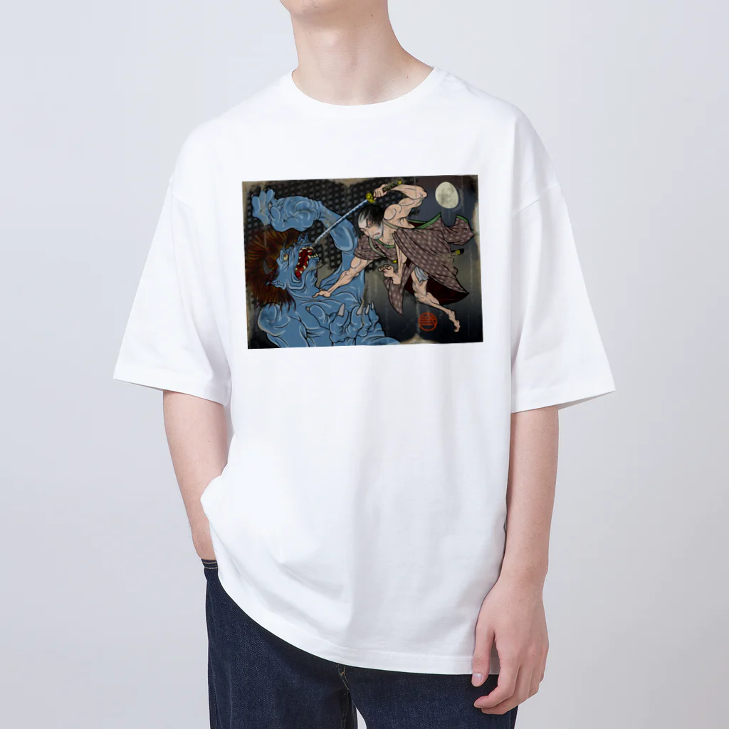 nidan-illustrationの"武者絵" 1-#1 オーバーサイズTシャツ