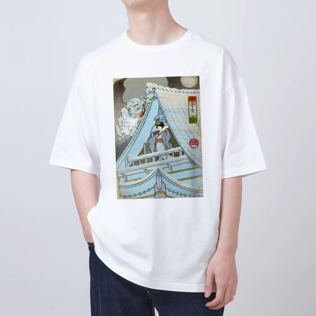 nidan-illustrationの"女雪宮・冬" #1 オーバーサイズTシャツ