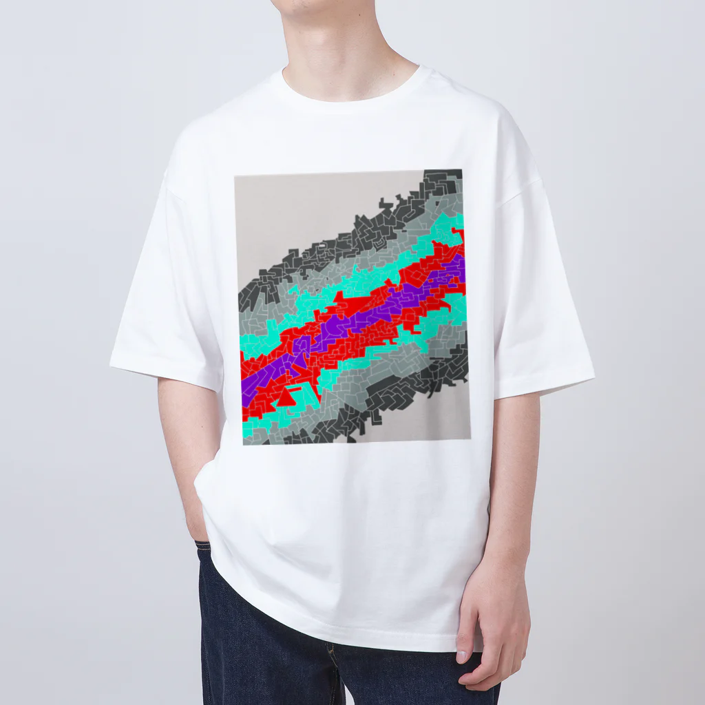 komgikogikoのヒビ(ナナメ) Oversized T-Shirt