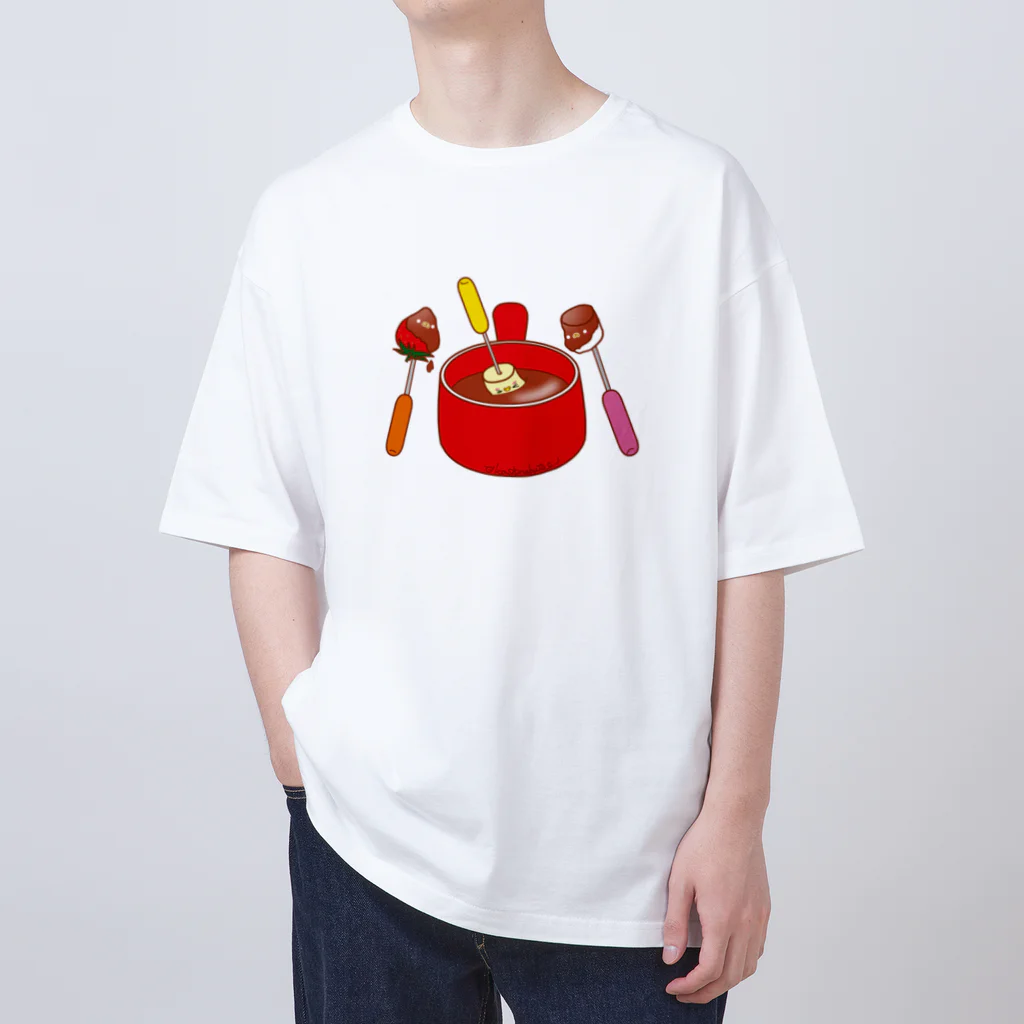 Draw freelyのチョコフォンデュ オーバーサイズTシャツ