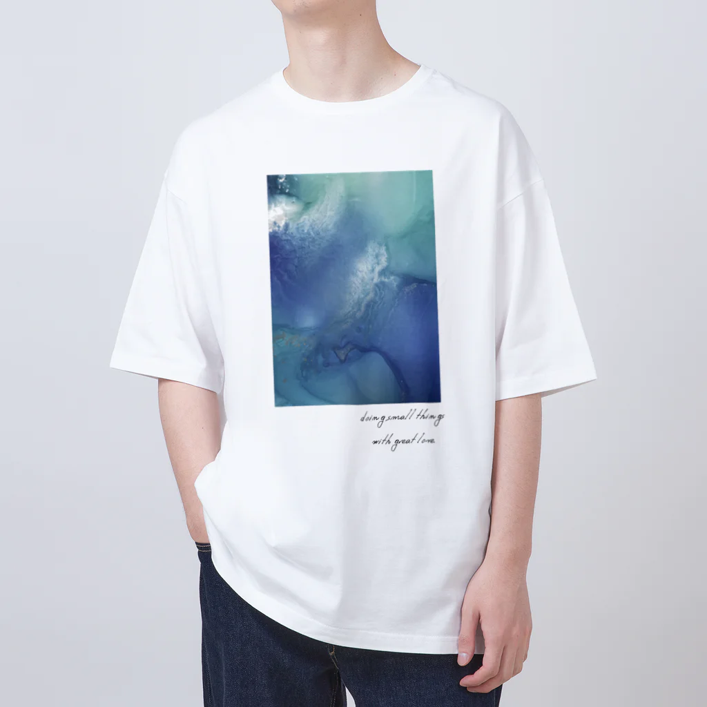 Atelier withの海(文字入り) オーバーサイズTシャツ