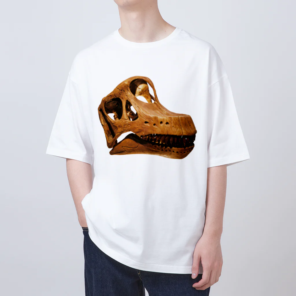 Rubbishのブラキオサウルス 頭骨 オーバーサイズTシャツ