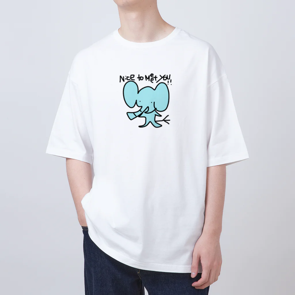 handmade asyouareのはじめましてだぞうさん Oversized T-Shirt