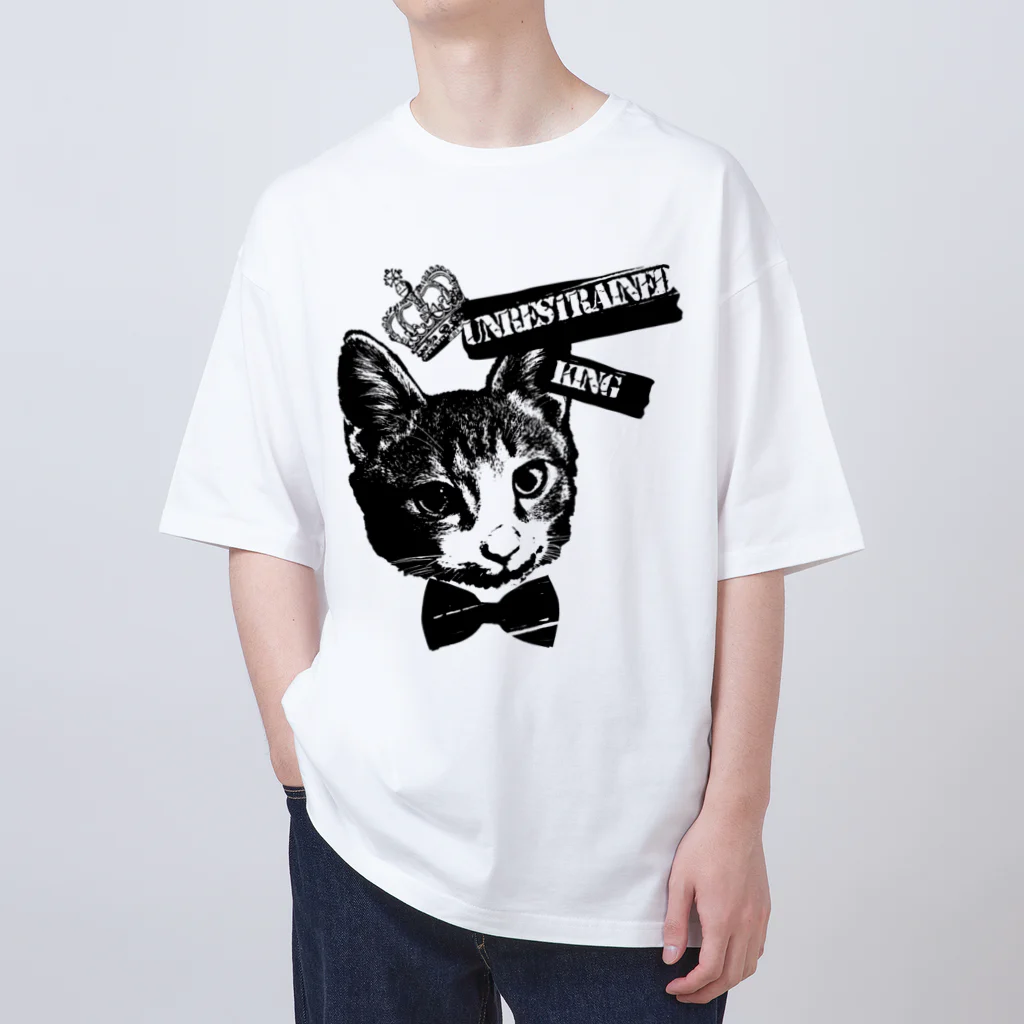 miu.のキジシロ猫　王冠 オーバーサイズTシャツ