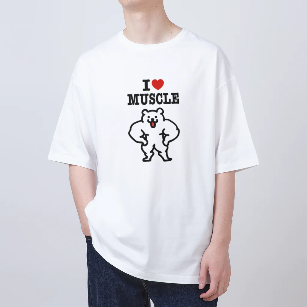 I LOVE MUSCLE / きんにくのまちょおか ( macho-oka )のオーバー I LOVE MUSCLE / きんにくのまちょおか ( macho-oka )のオーバー