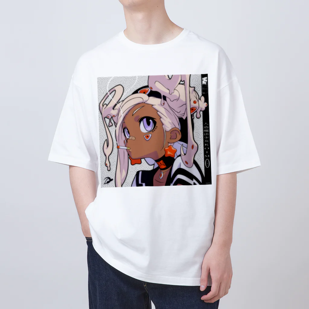 にゃもふぇの「黒ギャル」 Oversized T-Shirt