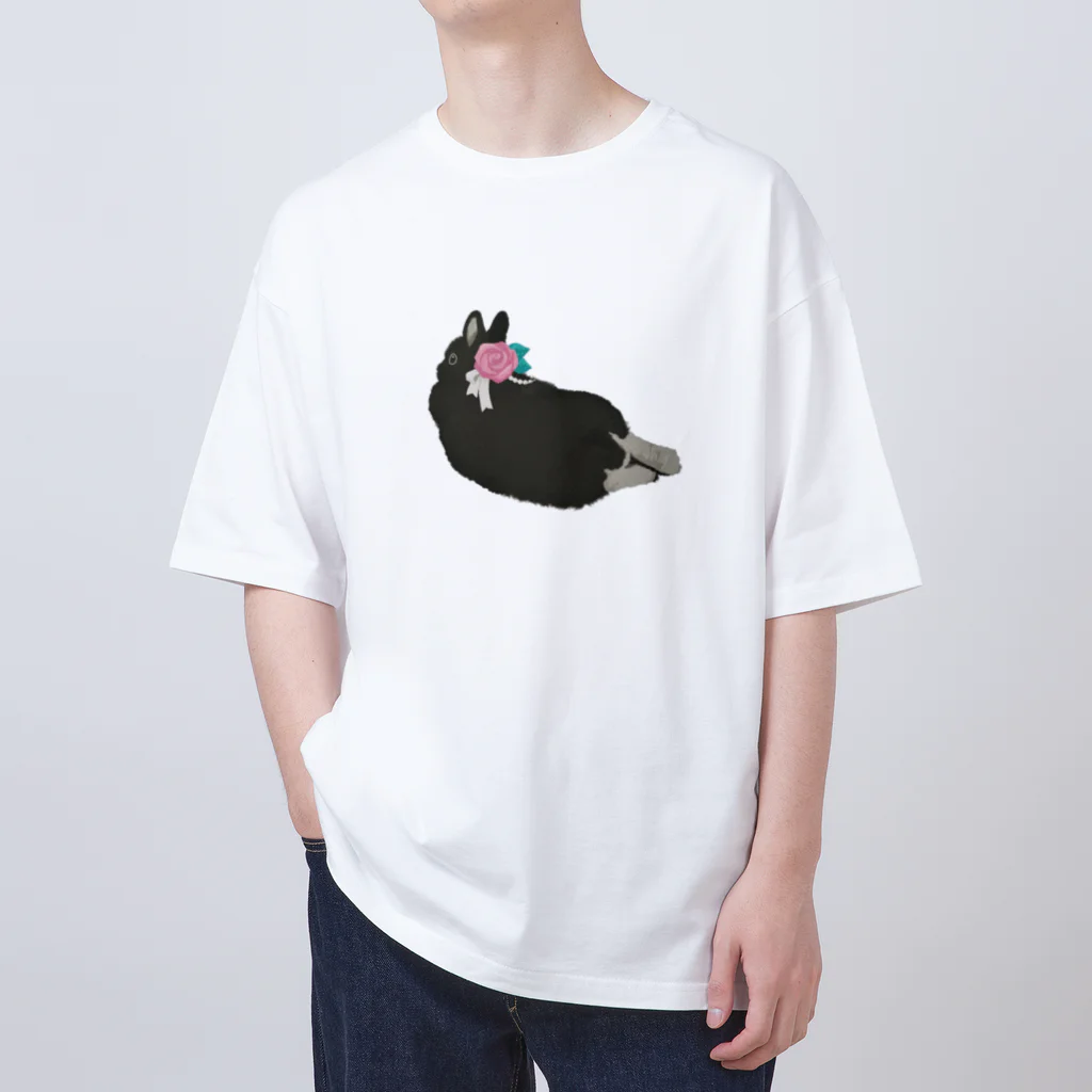 大賀一五の店の薔薇とリボン Oversized T-Shirt