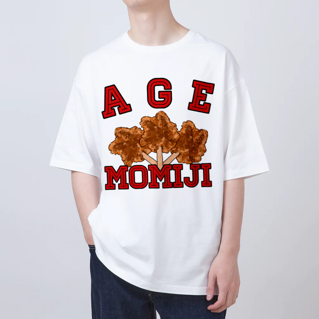 ヘンテコデザイン専門店　SYUNLABOのAGE MOMIJI Oversized T-Shirt