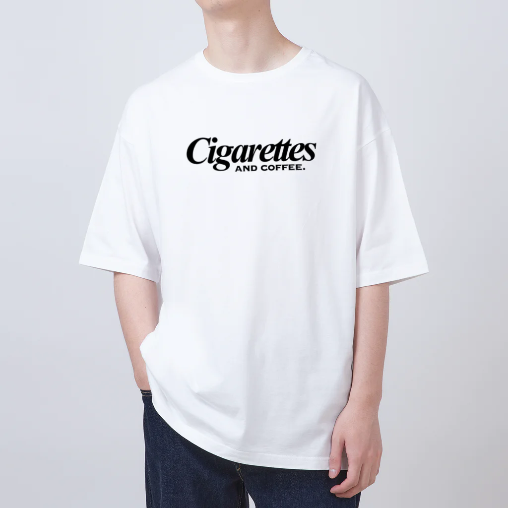 “CRIBAHOLIC” の“Cigarettes and coffee” Oversized T-Shirt