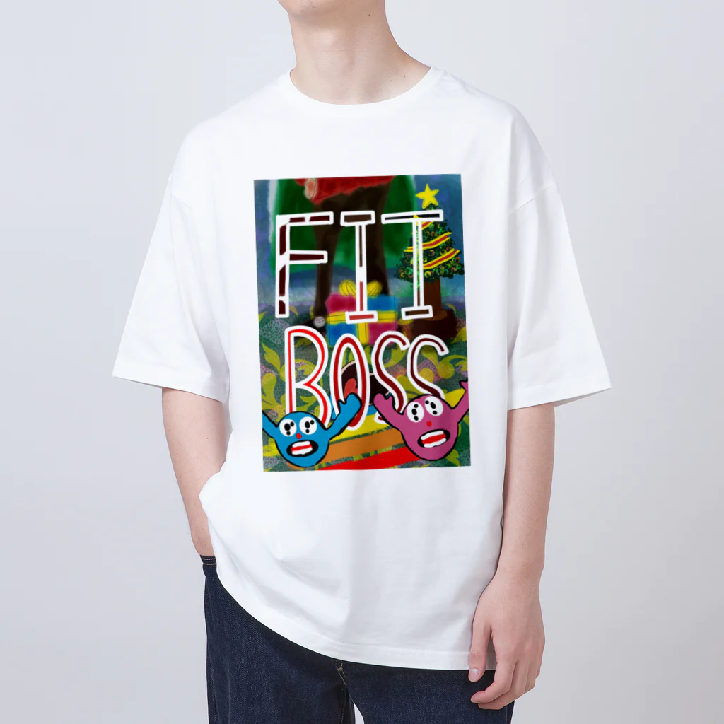 AkironBoy's_Shopの第二弾　【クリスマス】と【バレンタインデー】が合体したら「FIT BOSS」となった‼︎ Oversized T-Shirt