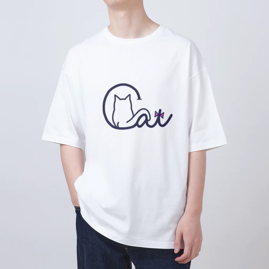 にゃんたまごのCatの中のにゃんこ オーバーサイズTシャツ