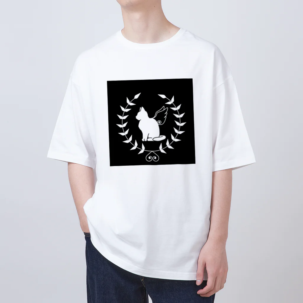 いろはにゃんこ堂の羽ねこさん(白) Oversized T-Shirt