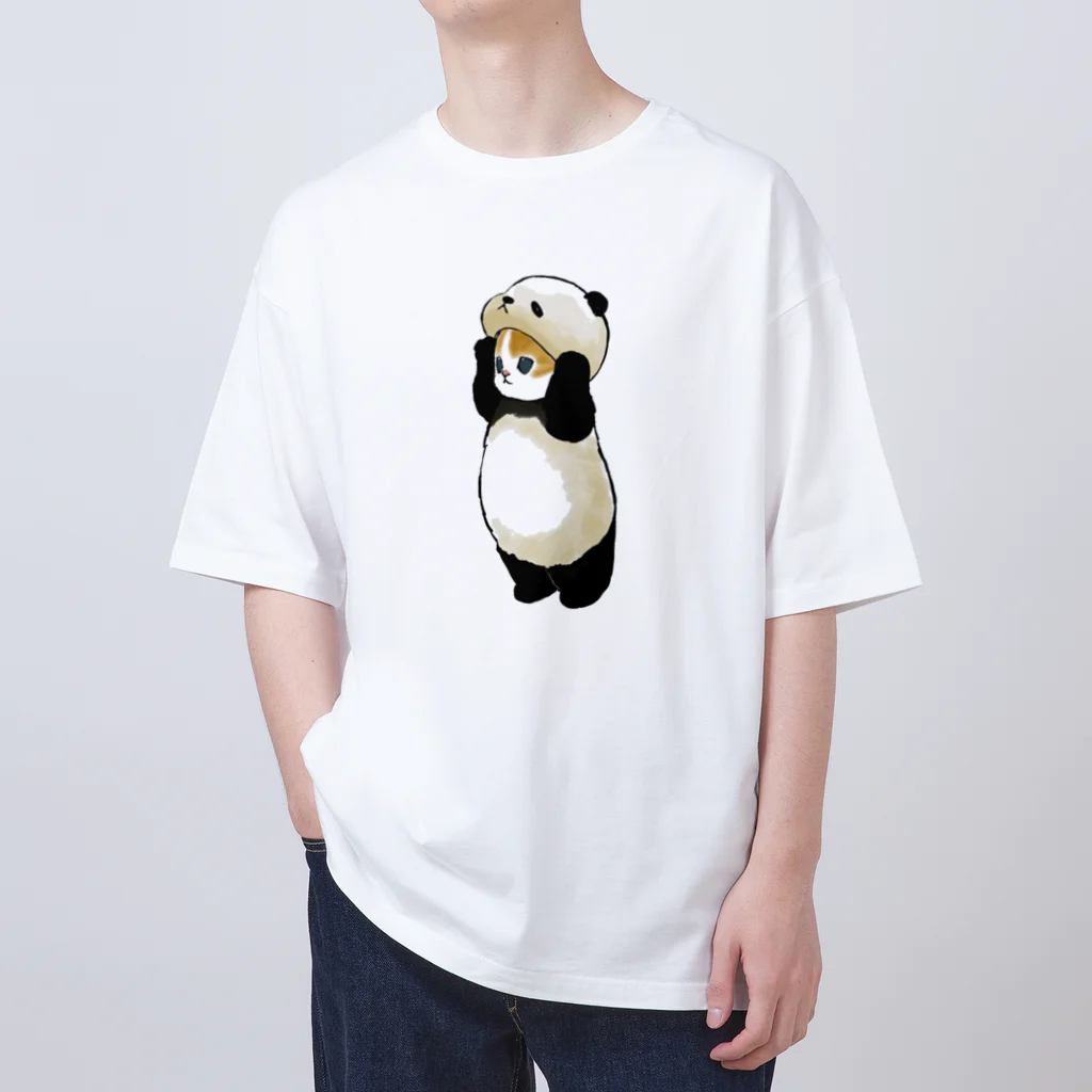 mofusandのねこかぶり（パンダ） Oversized T-Shirt