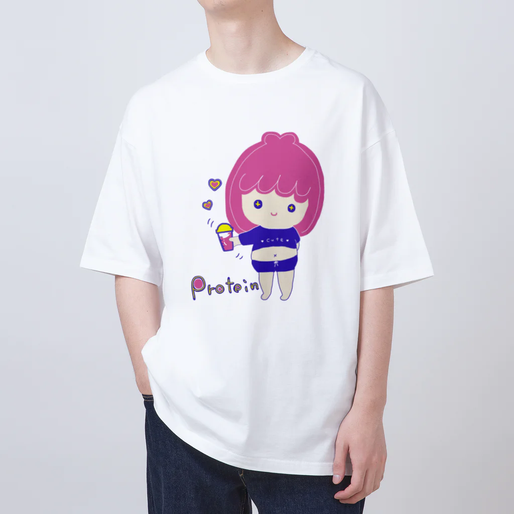 rurugirlのプロテイン女子 オーバーサイズTシャツ