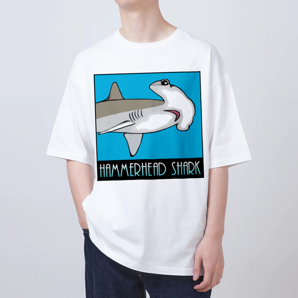 LalaHangeulのHammerhead shark(撞木鮫) Oversized T-Shirt