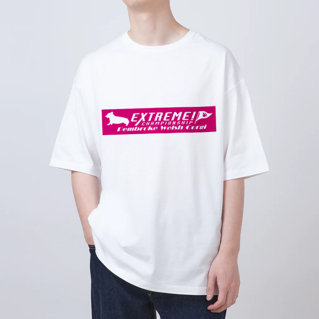 ドッグライフプランはしもとのエクストリーム×ウェルシュコーギー・ペンブローク Oversized T-Shirt