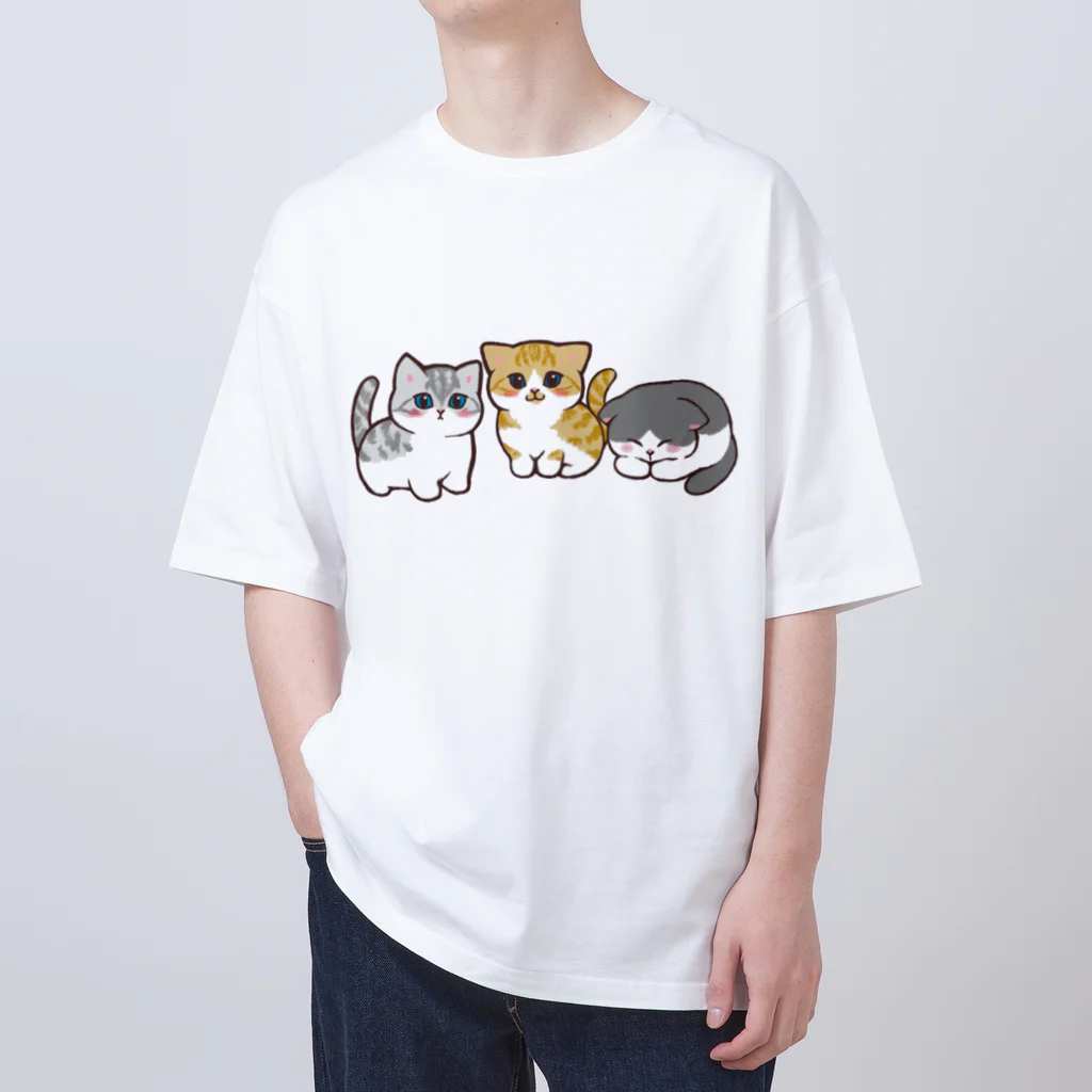 ふわにゃんshopののんびりにゃんず オーバーサイズTシャツ