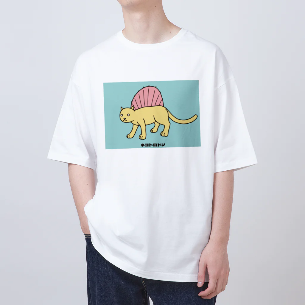 泥と暮らしのネコトロドン（カラーA） オーバーサイズTシャツ