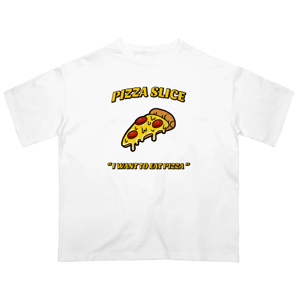 NEONERDYBOYのPIZZA SLICE OVER SIZE Tee Oversized T-Shirt