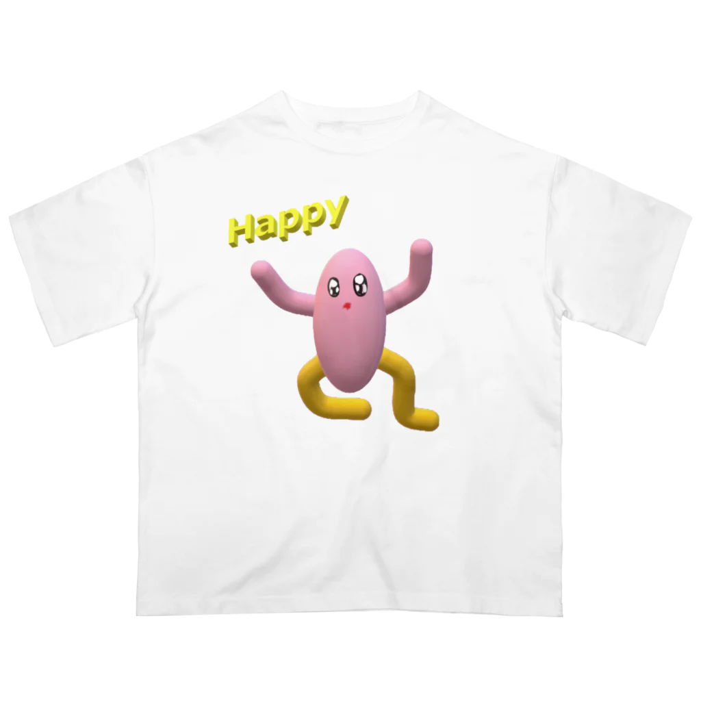 ヤイちゃんのHappyさん Oversized T-Shirt