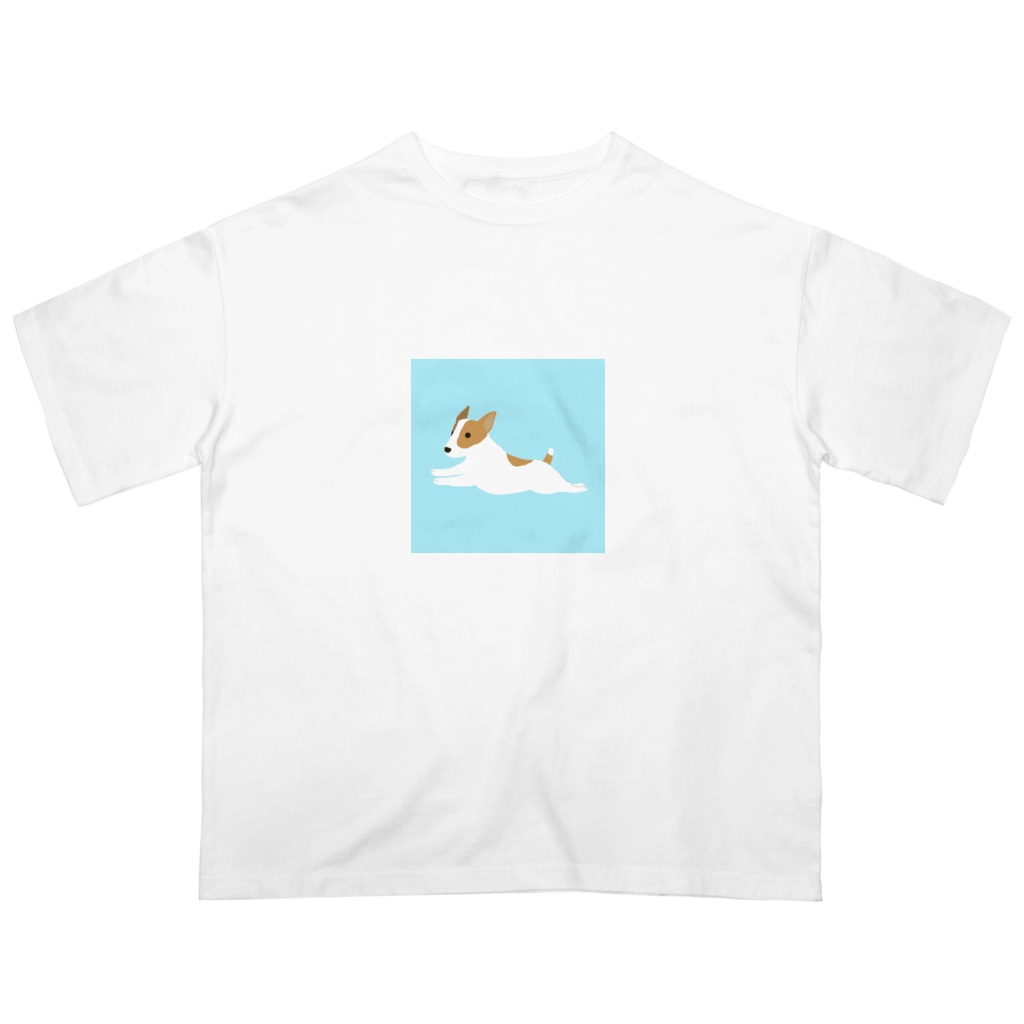 走る姿は飛んでる 背景色あり ゆいたっく Yuitak S のオーバーサイズtシャツ通販 Suzuri スズリ