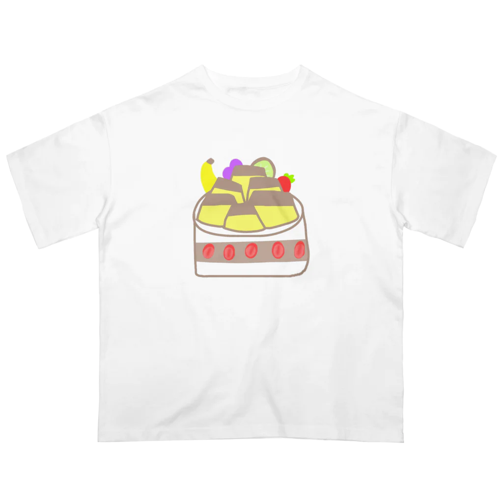きょっぴの落書きのプリンいっぱいケーキ Oversized T-Shirt