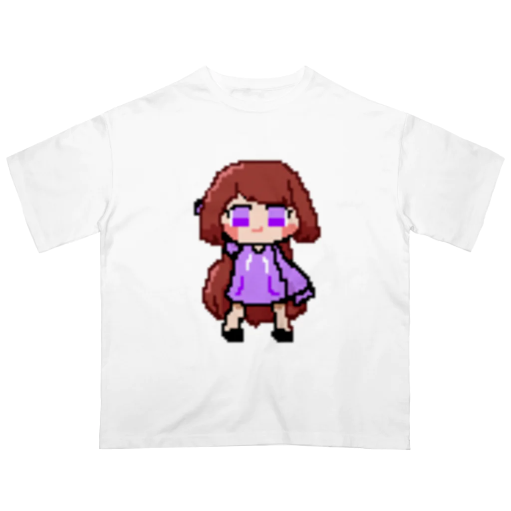 あびーしょっぷのドット絵アビー(紫) オーバーサイズTシャツ