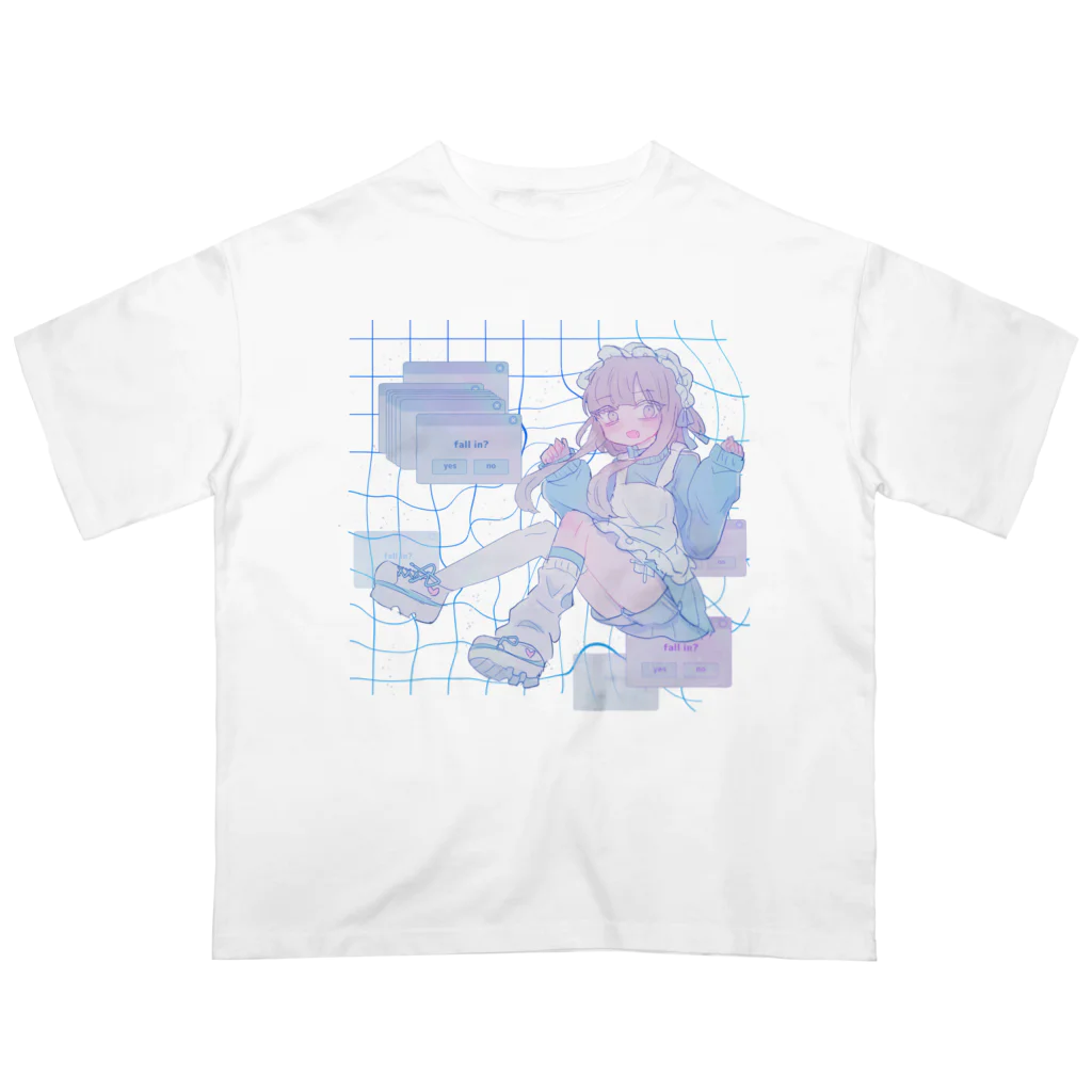 あくむ病院のfall in clear（ゆめかわいいトリップ） Oversized T-Shirt