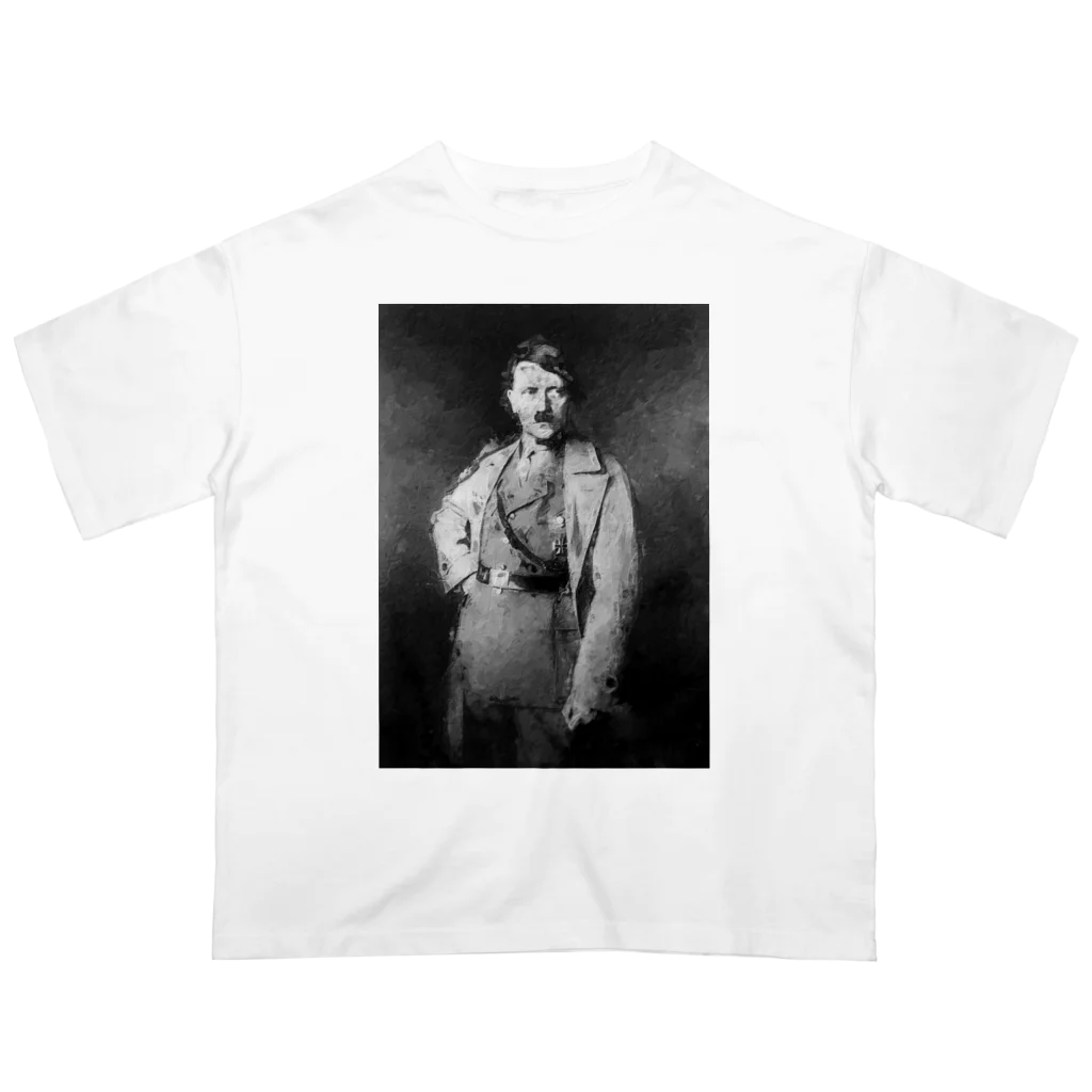 天乃鯱のヒトラー　絵画 オーバーサイズTシャツ