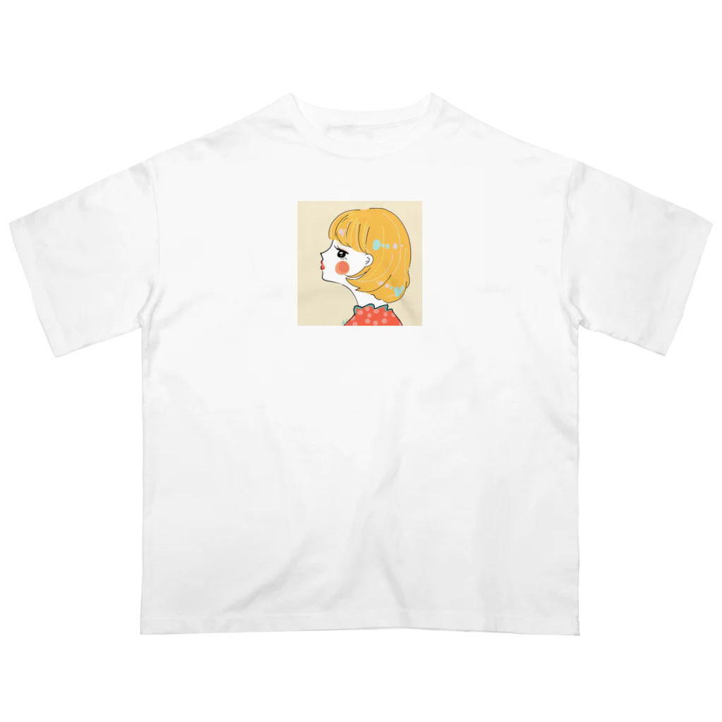 無糖 きな子のピアッシング Oversized T-Shirt