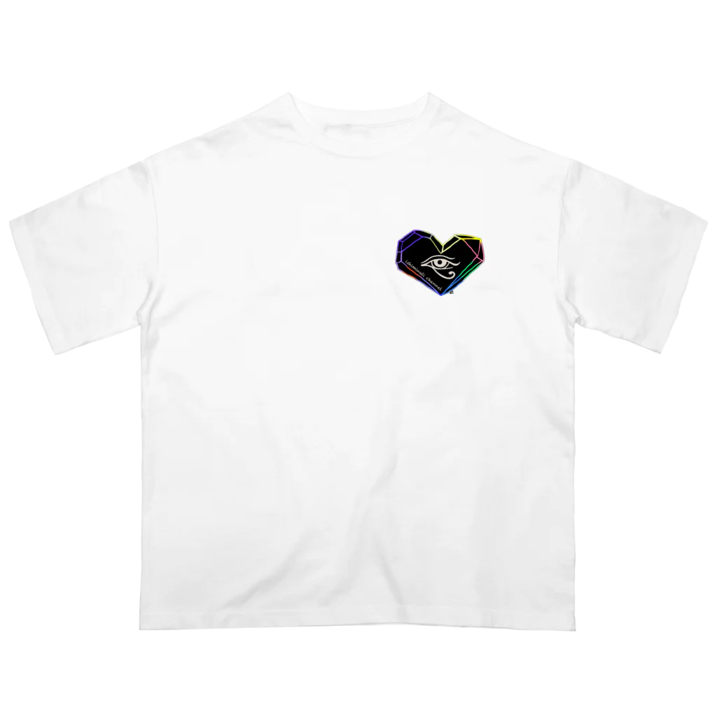 ishiminati channelの石ミナティ公式ロゴ2 オーバーサイズTシャツ
