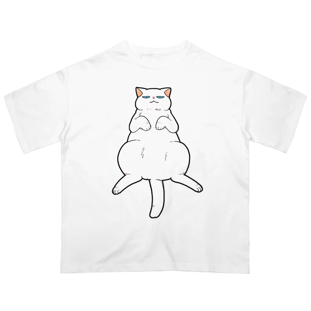 OSORAのおなか丸出し猫 オーバーサイズTシャツ