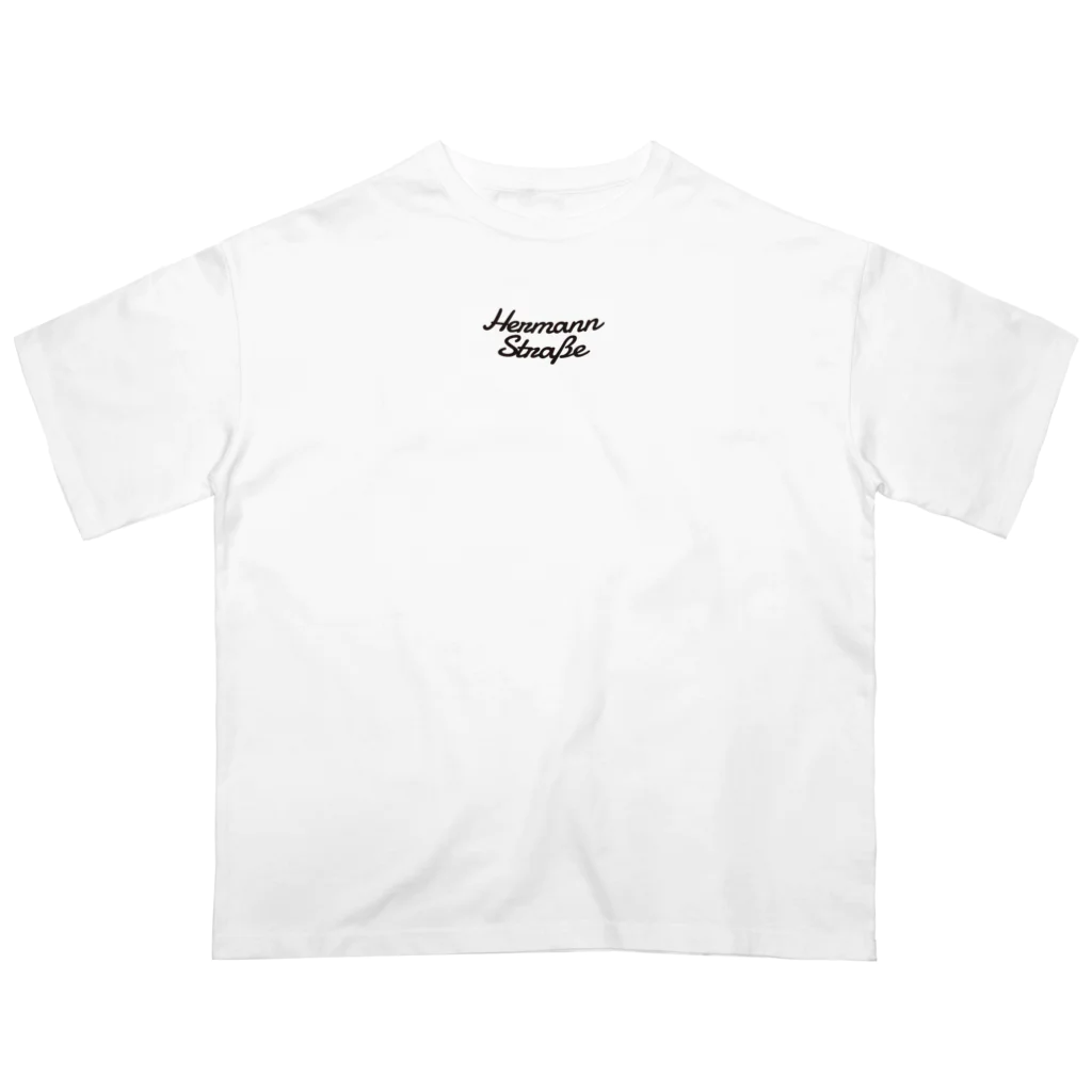 HermannStrasseのモネとグリーンイグアナ：バックプリント Oversized T-Shirt