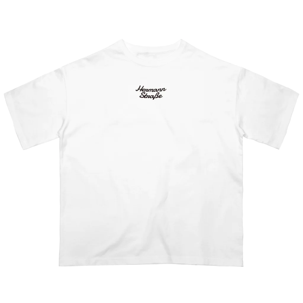 HermannStrasseのフェルメールとグリーンイグアナ：バックプリント Oversized T-Shirt