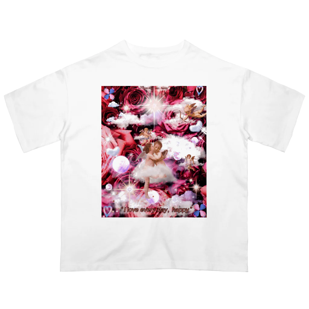 桜花-ouka-のLoveAngel Oversized T-Shirt