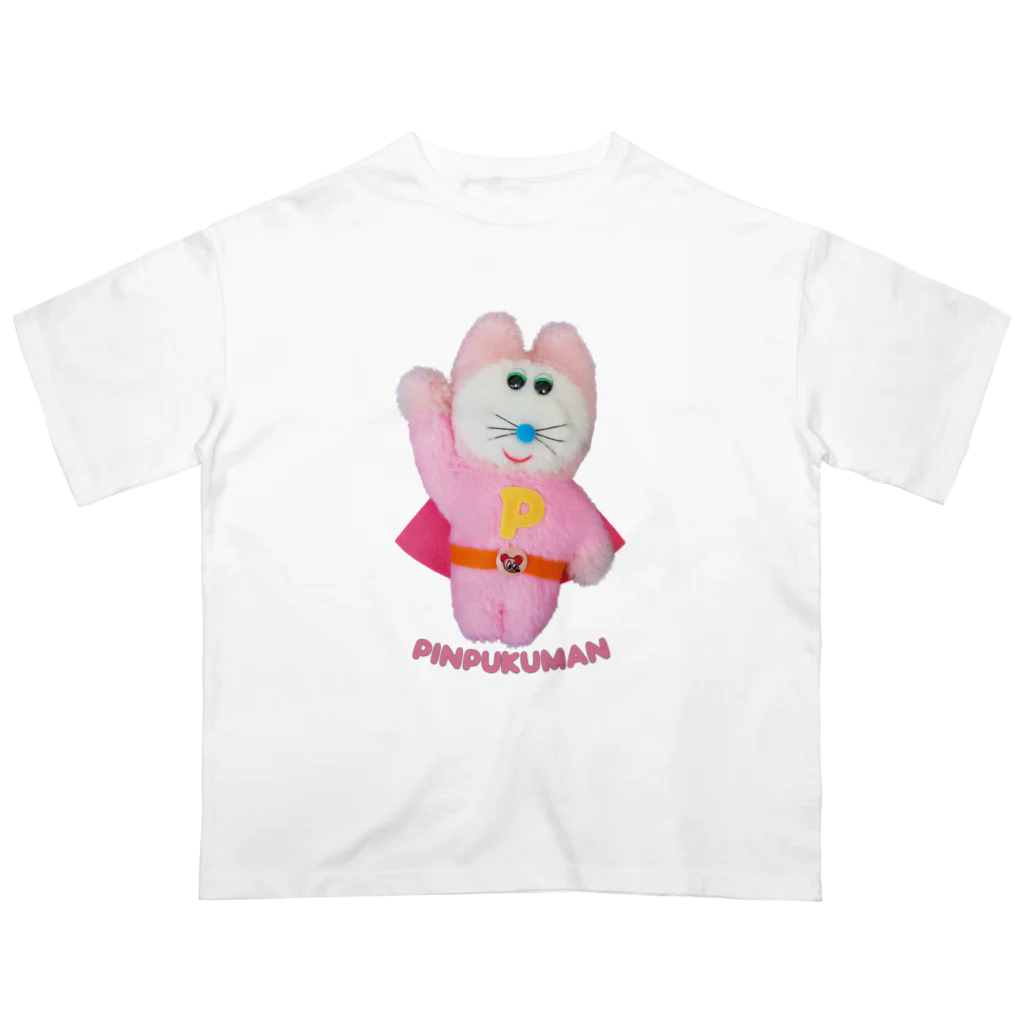 むにゅのよわよわピンプクマン オーバーサイズTシャツ