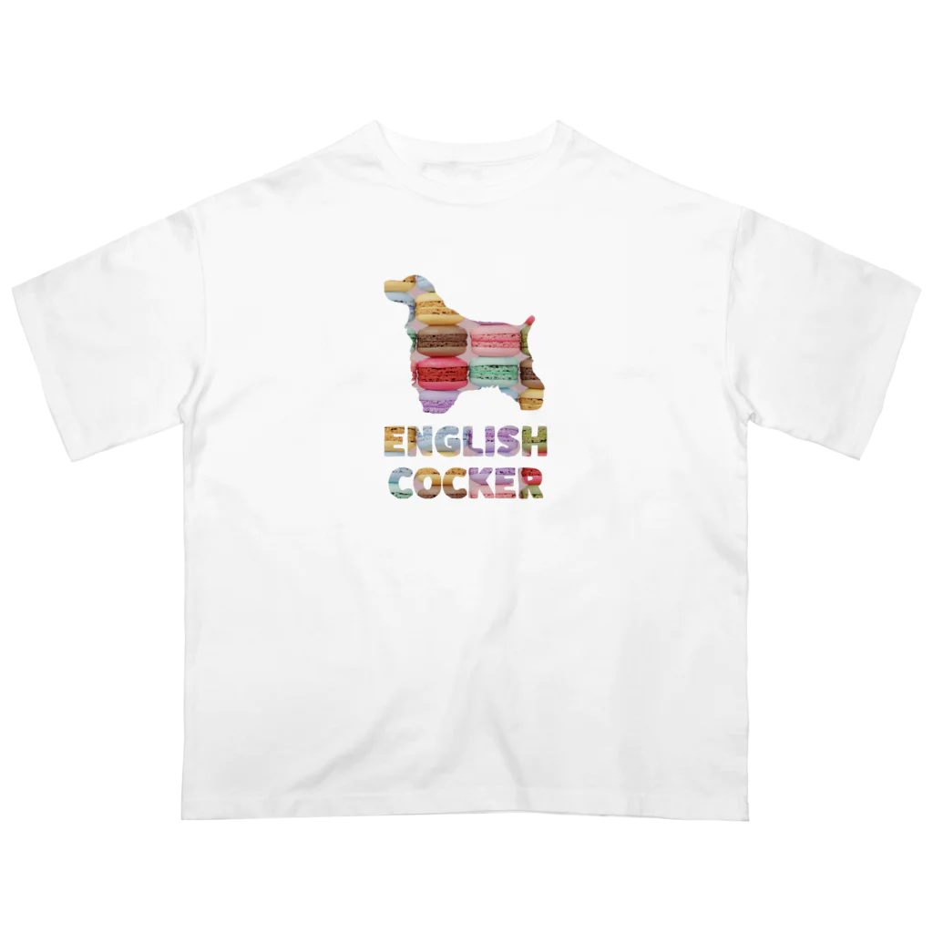 onehappinessのイングリッシュコッカースパニエル　マカロン オーバーサイズTシャツ