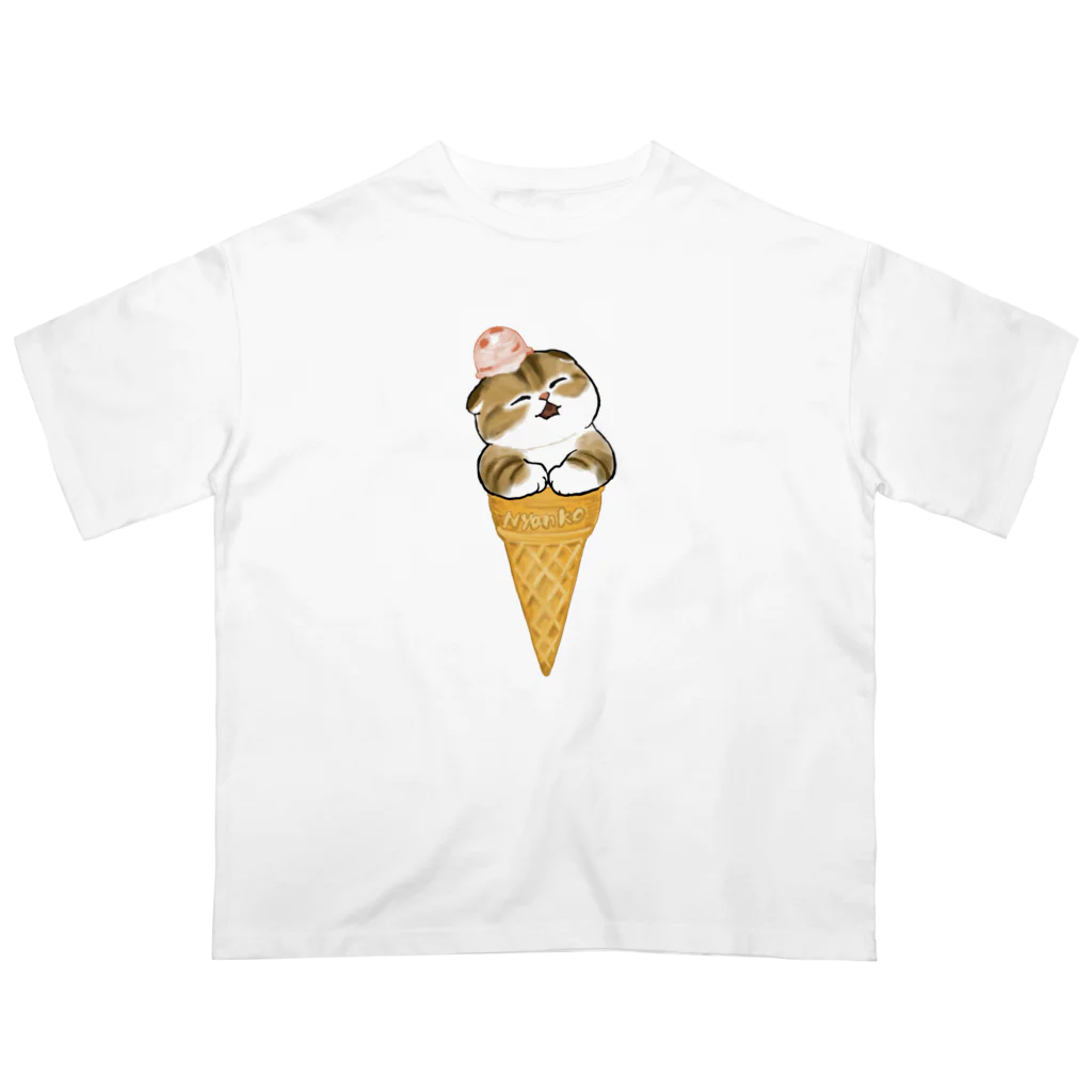 mofusandのアイスにゃん オーバーサイズTシャツ