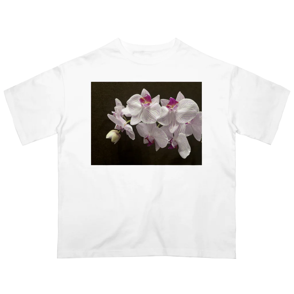 カヌレのお店の花 1 オーバーサイズTシャツ