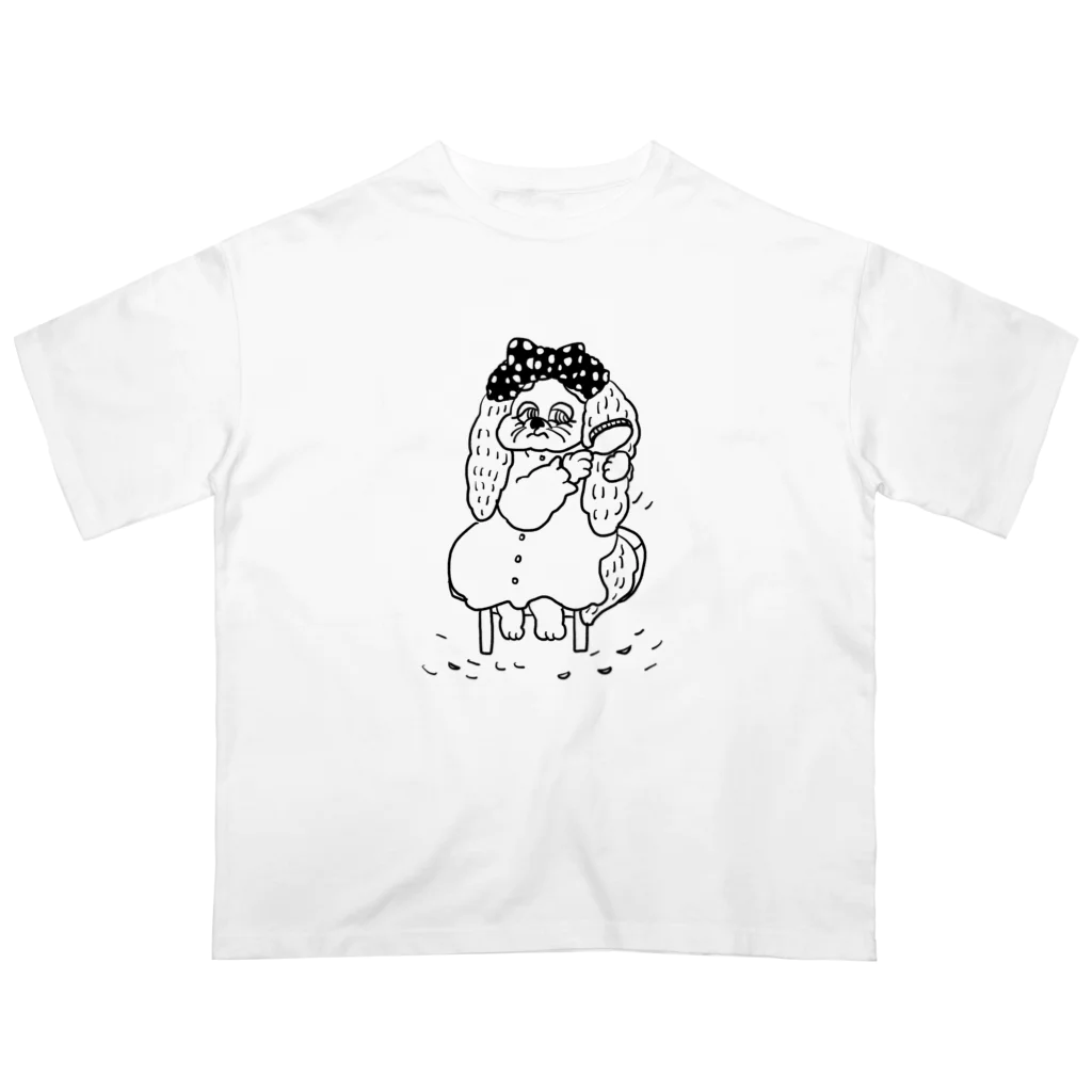 SORRY.の猫っ毛に憧れる犬 Oversized T-Shirt