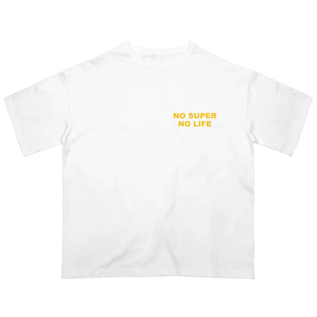 トマトマーケットのNO SUPER,NO LIFE(イエロー) オーバーサイズTシャツ