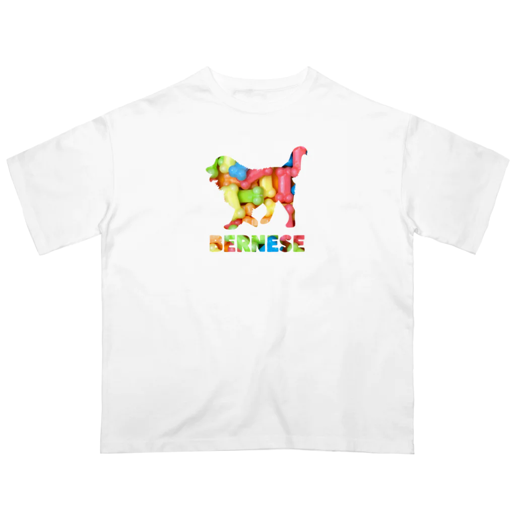 onehappinessのバーニーズ　骨ガム オーバーサイズTシャツ