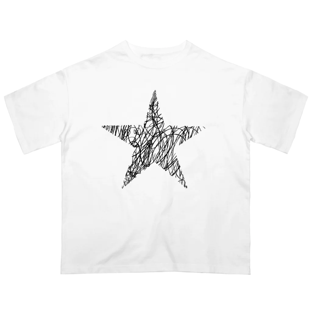 co_asahiの星2 オーバーサイズTシャツ
