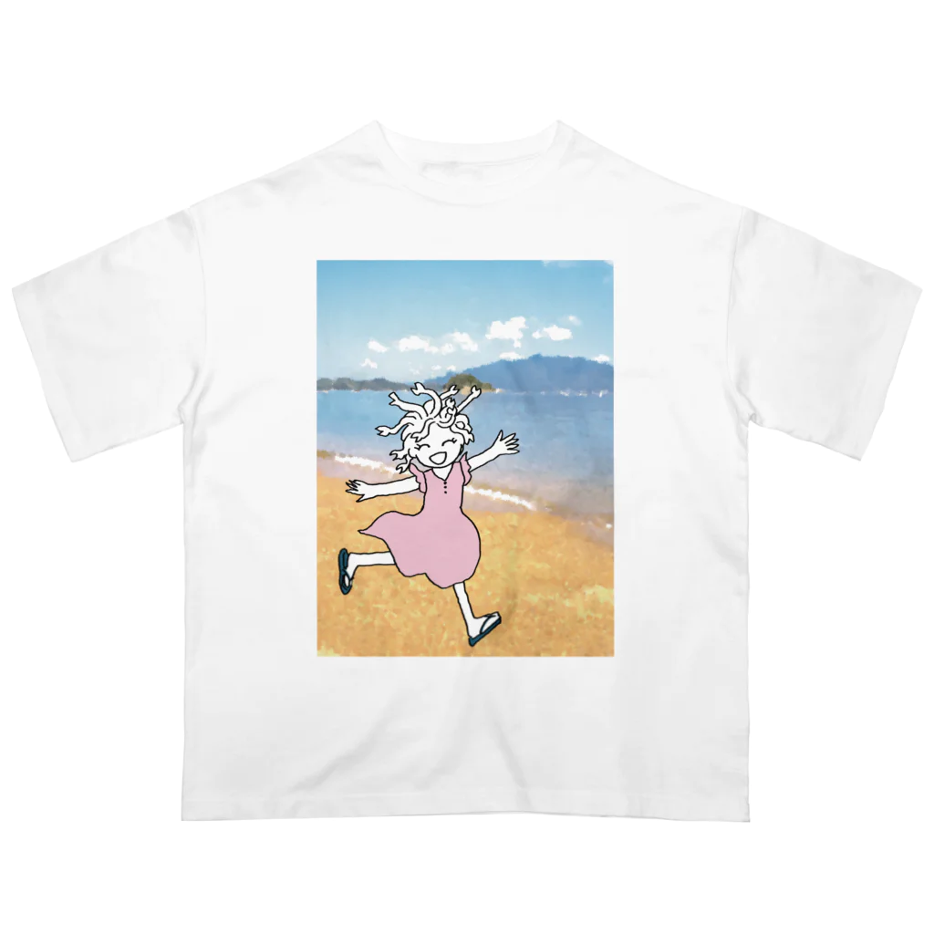 杜の魚の海とメデューサ オーバーサイズTシャツ